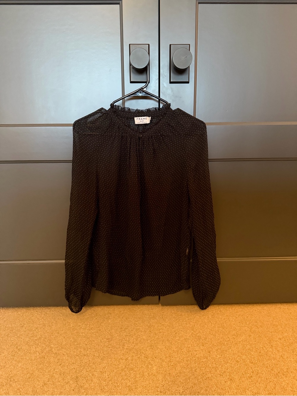 Frame Polka Dot Blouse. Size Small